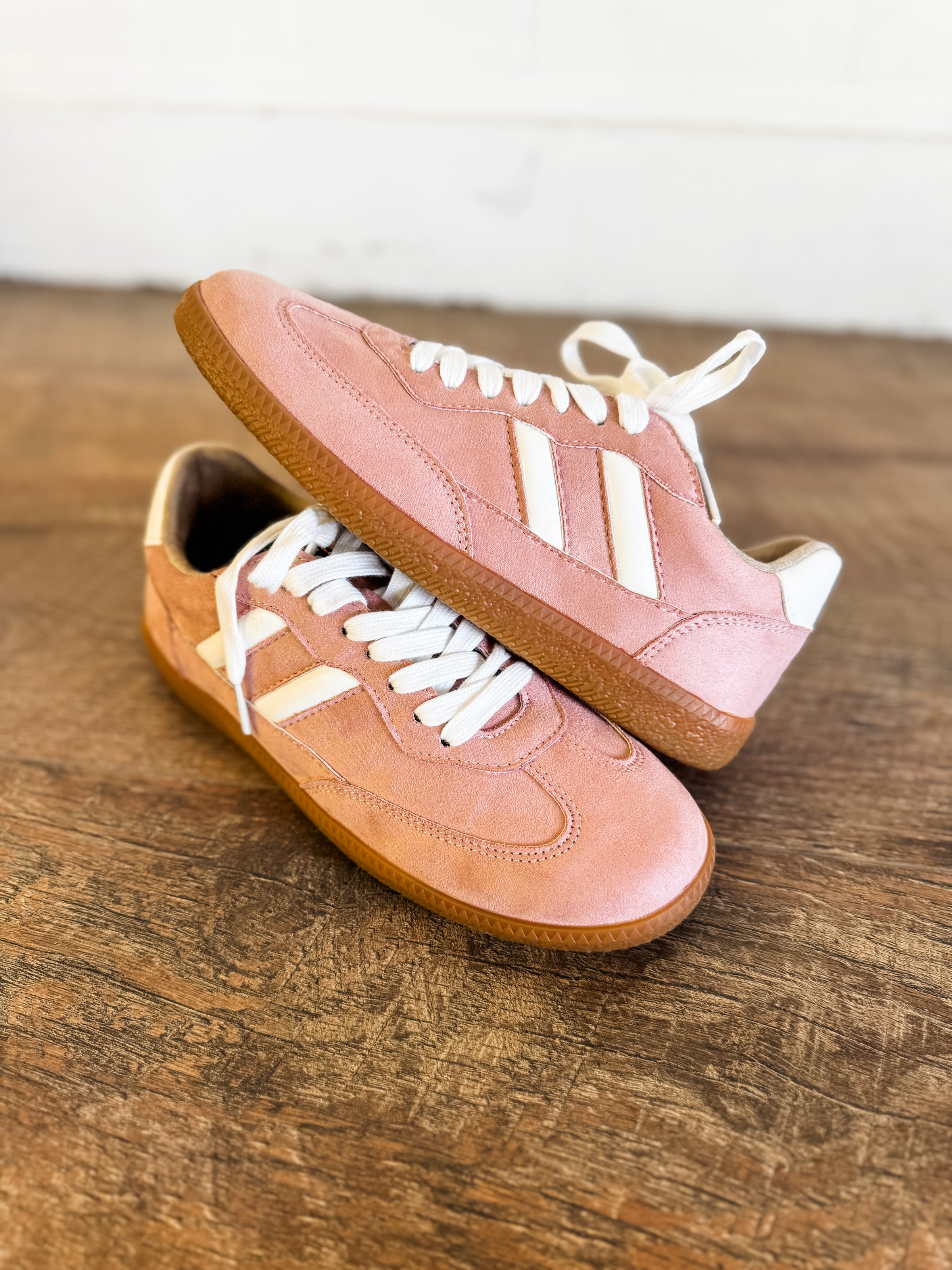 Shu Shop Renee Pink Suede Sneakers