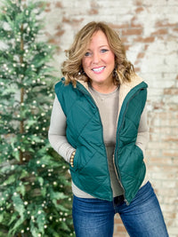 Charlotte Sherpa Lined Quilted Vest