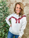 Tinsley Sequin Bow Sweater