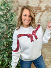 Tinsley Sequin Bow Sweater