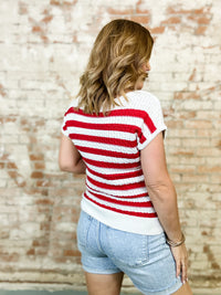 Janay Stripe Knit Top