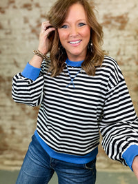 Abbie Stripe Sweatshirt