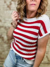 Janay Stripe Knit Top