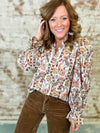 Arden Paisley Print Top