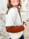 THML Rowan Textured Half Zip Sweater