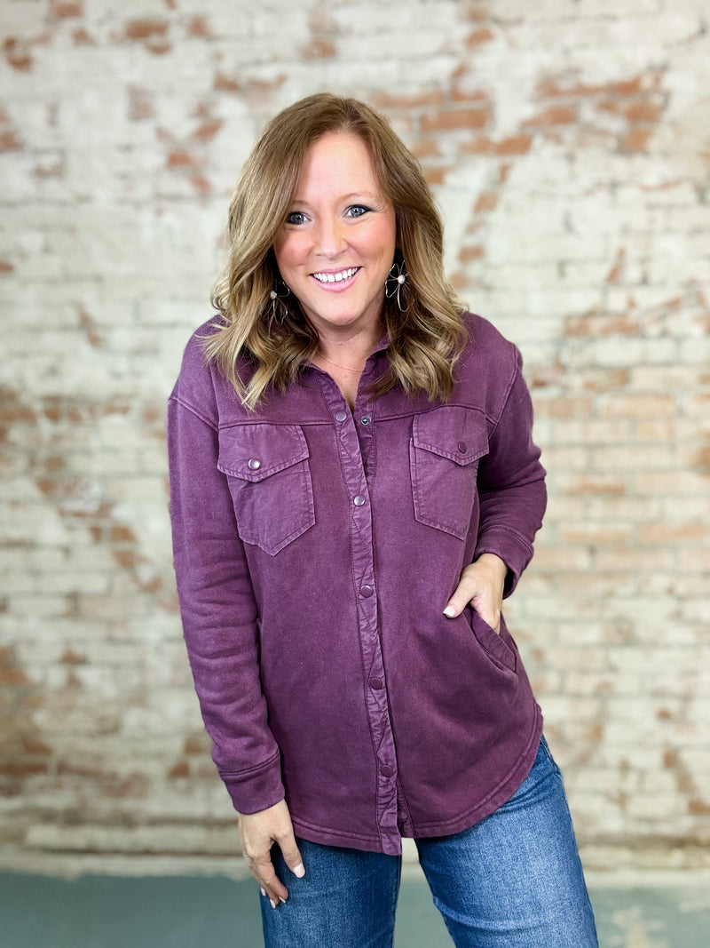 Venetta Plum Shacket