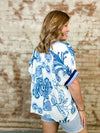 Meyers Floral Print Banded Top