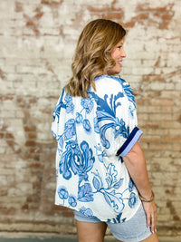 Meyers Floral Print Banded Top