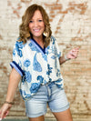 Meyers Floral Print Banded Top