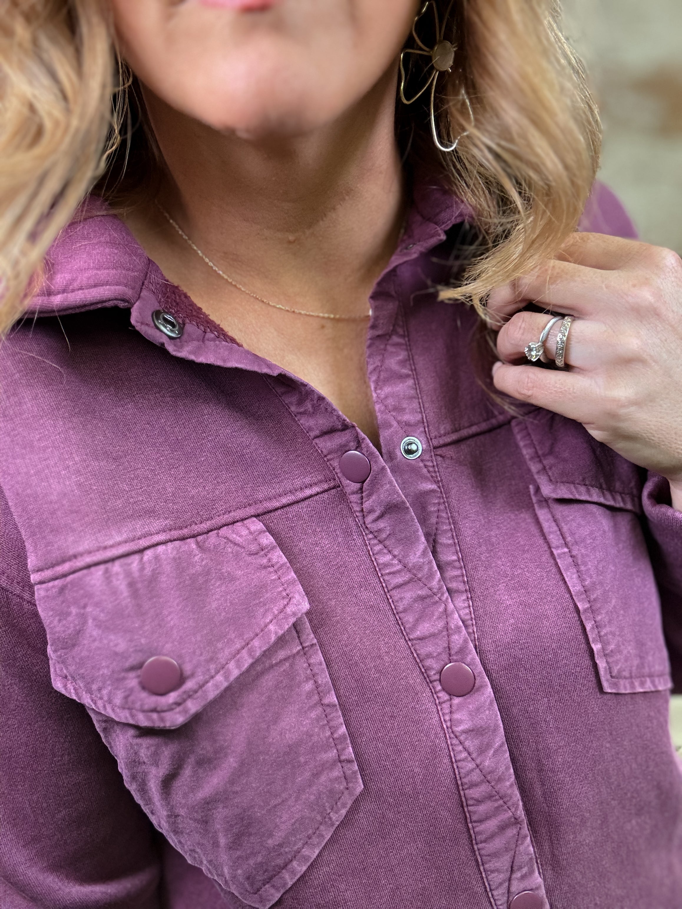 Venetta Plum Shacket