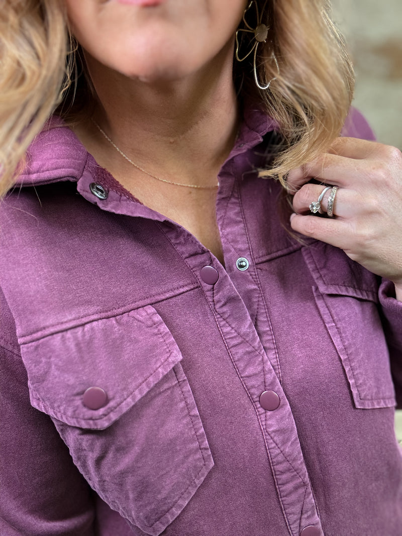 Venetta Plum Shacket