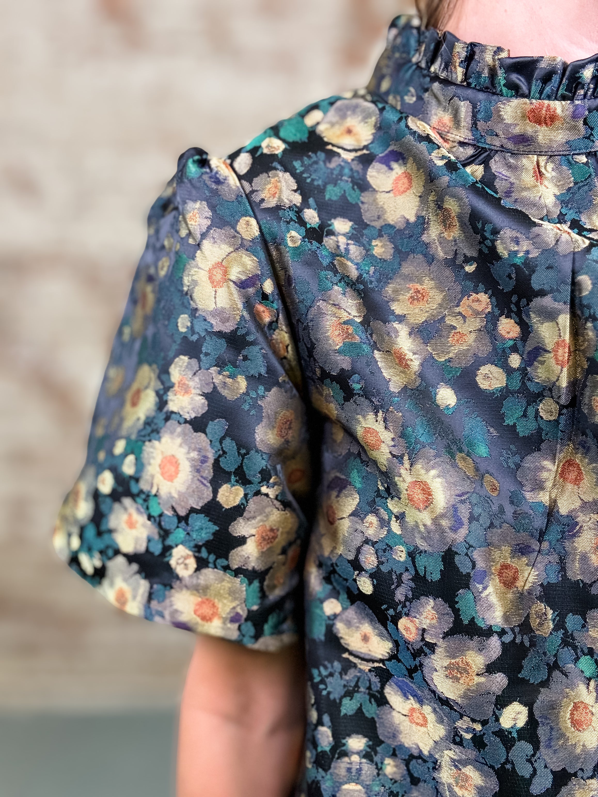 Faye Floral Jaquard Dress