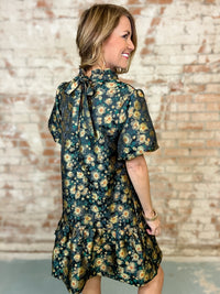 Faye Floral Jaquard Dress
