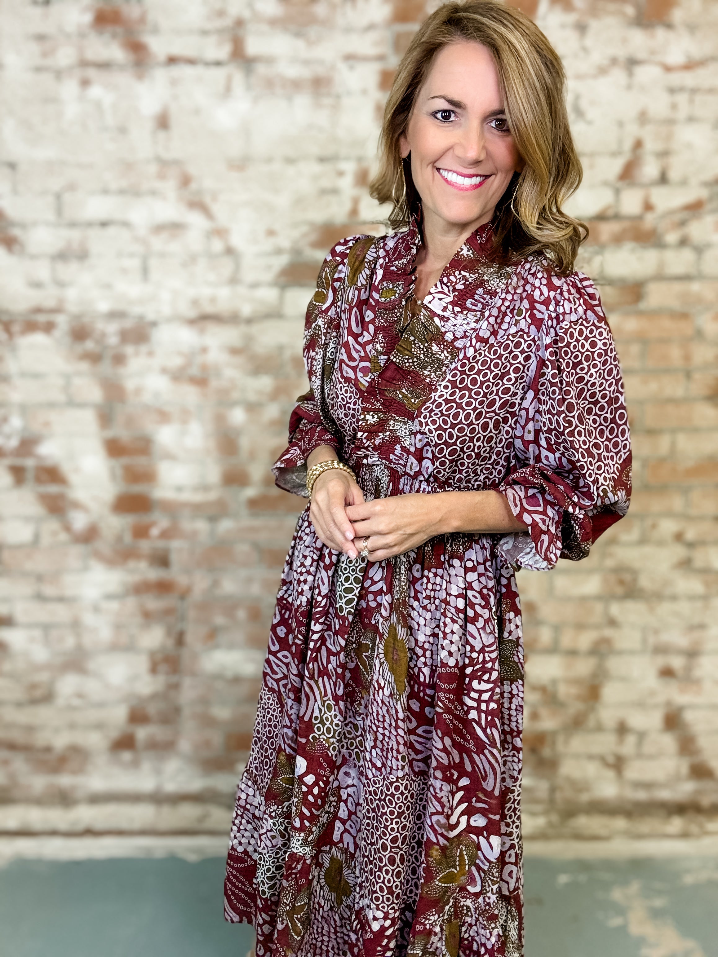Rixi Boho Midi Dress