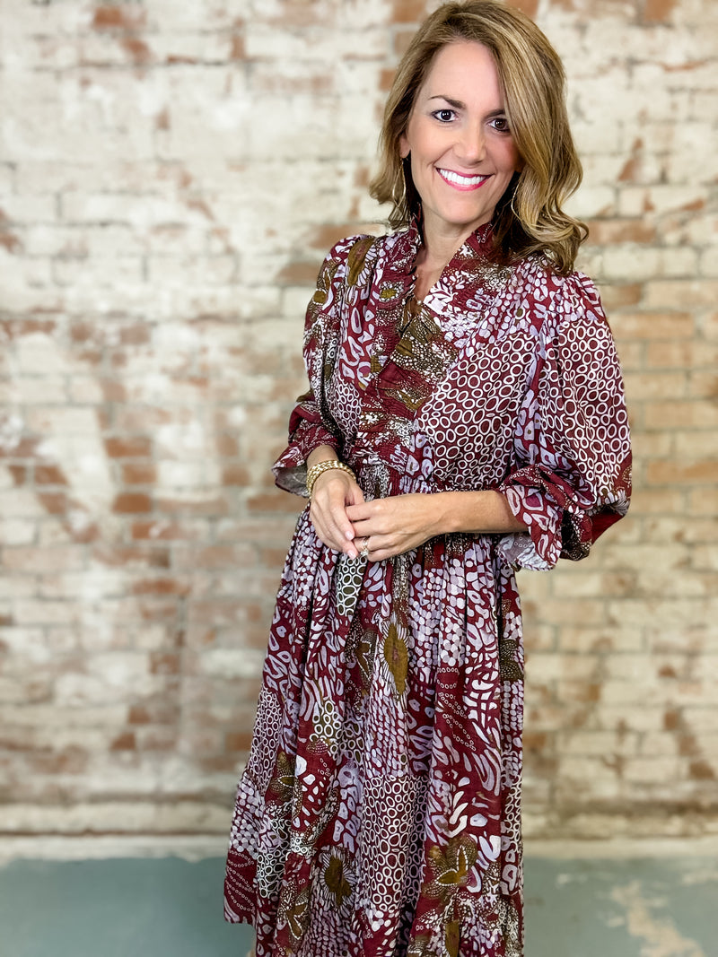 Rixi Boho Midi Dress