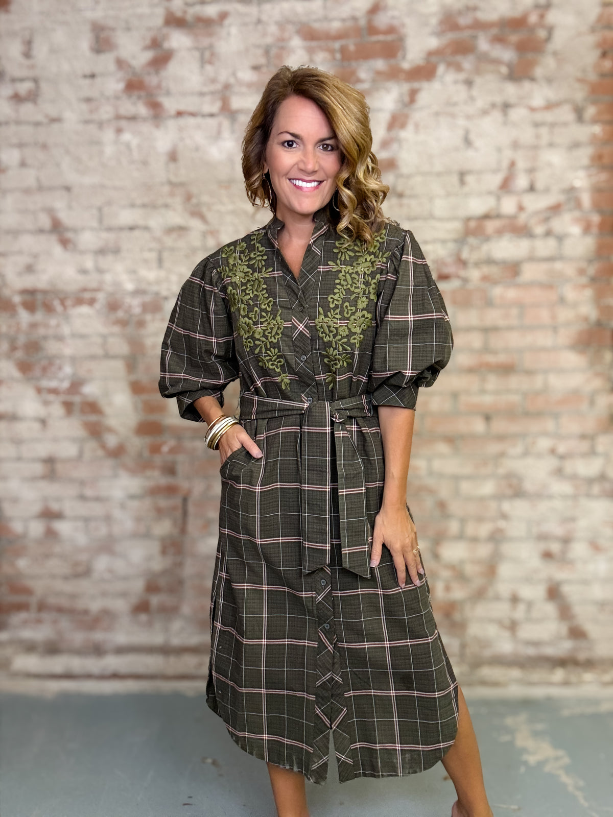 Sister Mary Triana Plaid Dress