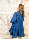 Gentry Denim Button Front Dress