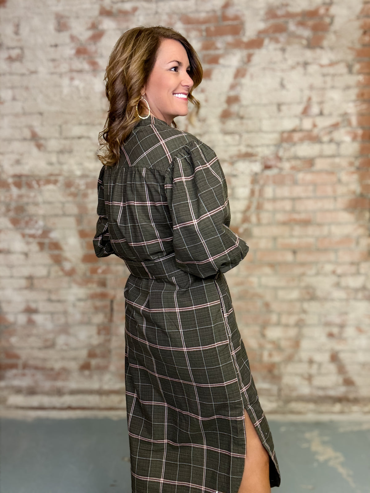Sister Mary Triana Plaid Dress