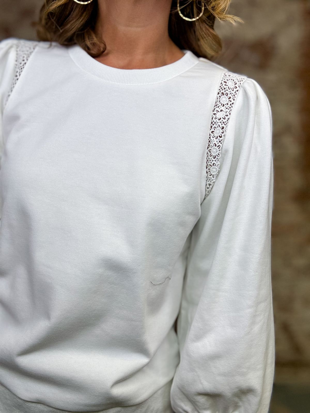 Blanca Crochet Lace Top