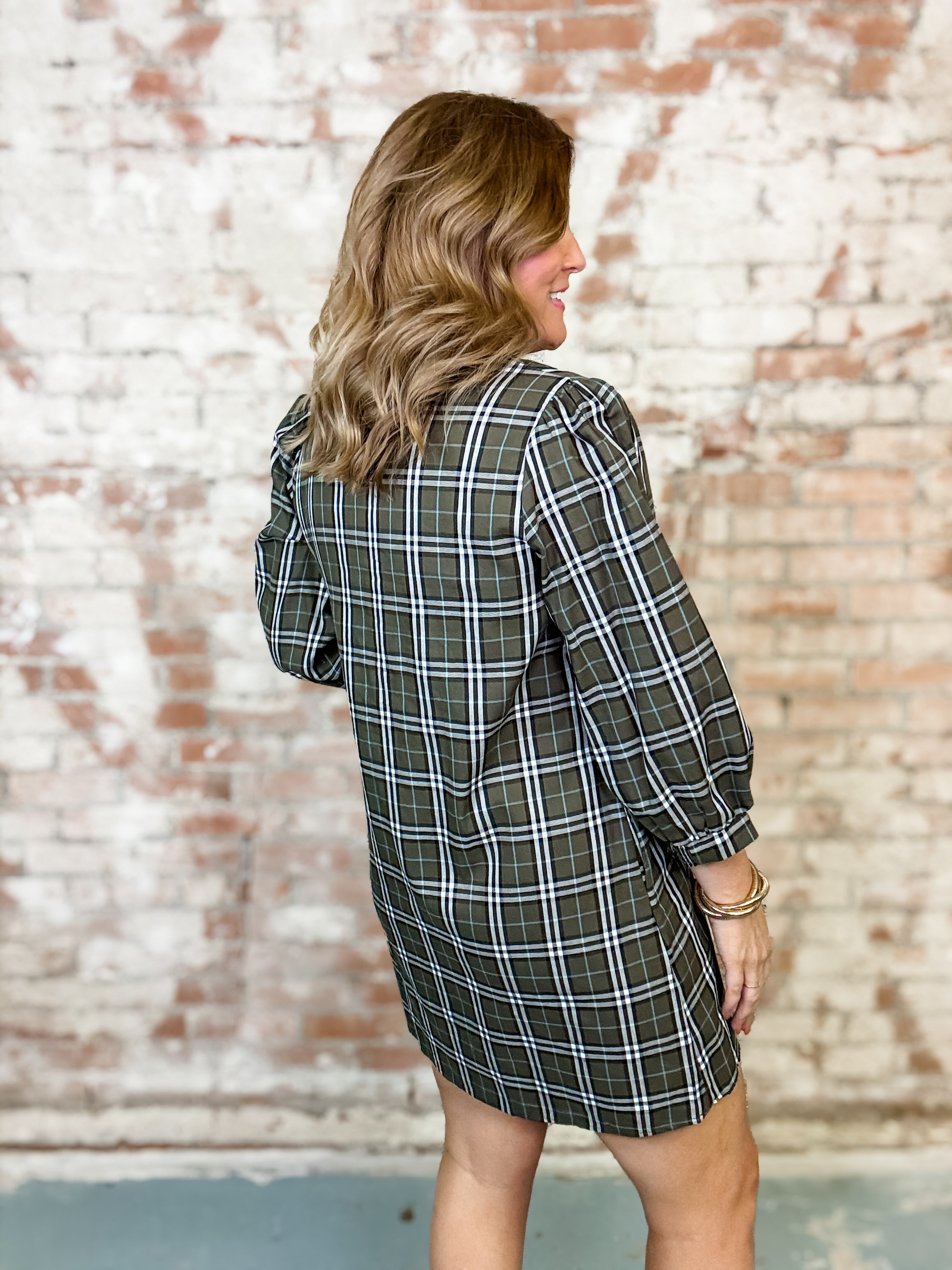 Milan Plaid Dress