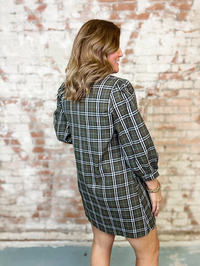 Milan Plaid Dress
