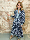 Indra Ruffle Neckline Dress