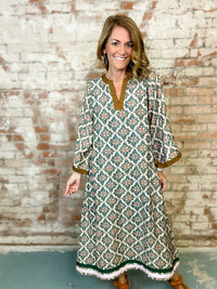 Lila Boho Floral Dress