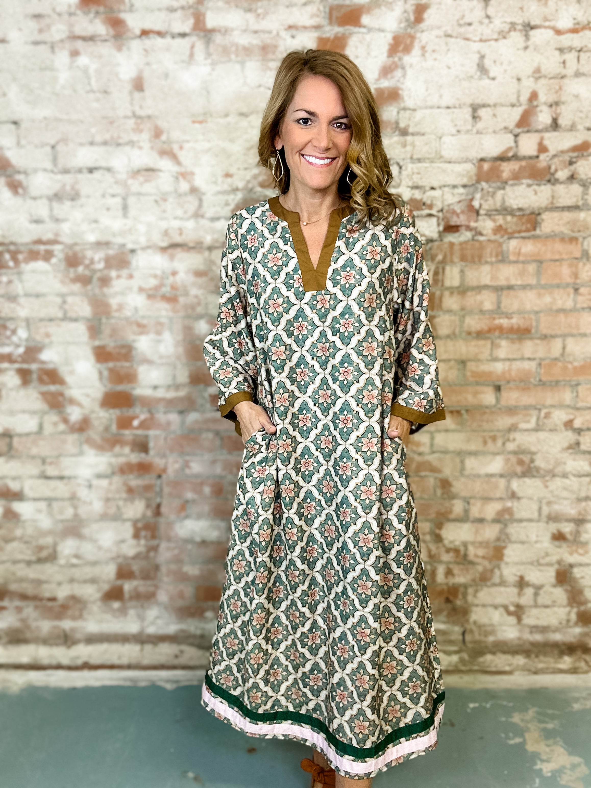 Lila Boho Floral Dress