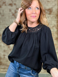 Camille Lace Accent Top