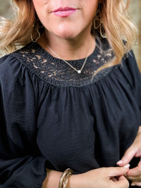 Camille Lace Accent Top