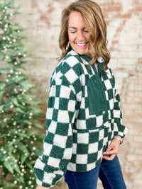 Margie Checkered Sherpa Jacket