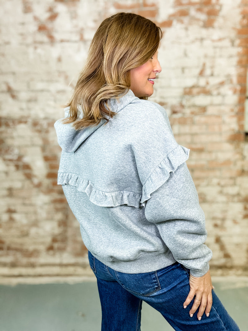 Rianna Ruffle Sweat Shirt