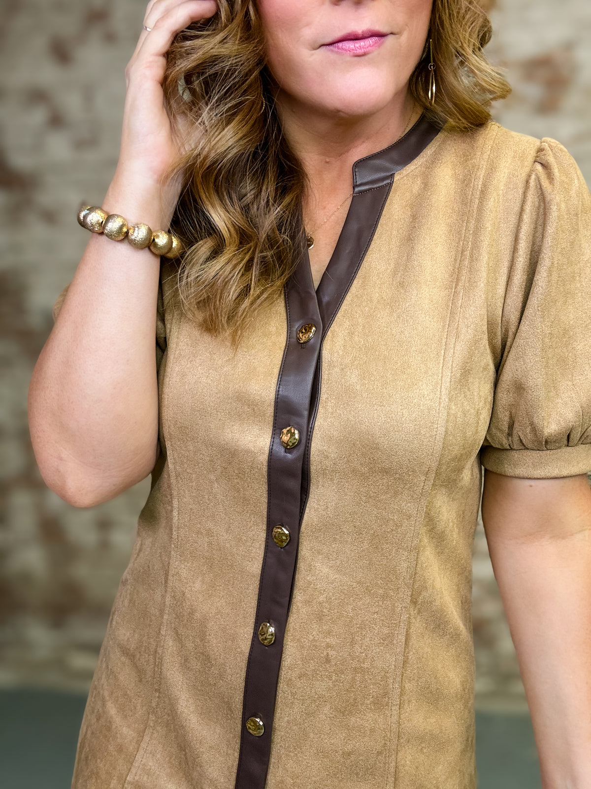 THML Avery Suede Dress