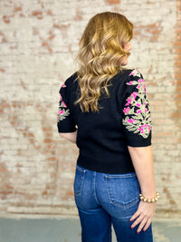 THML Saraya Floral Sweater Top