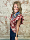 THML Tamara Plaid Top