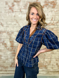 THML Julissa Plaid Top