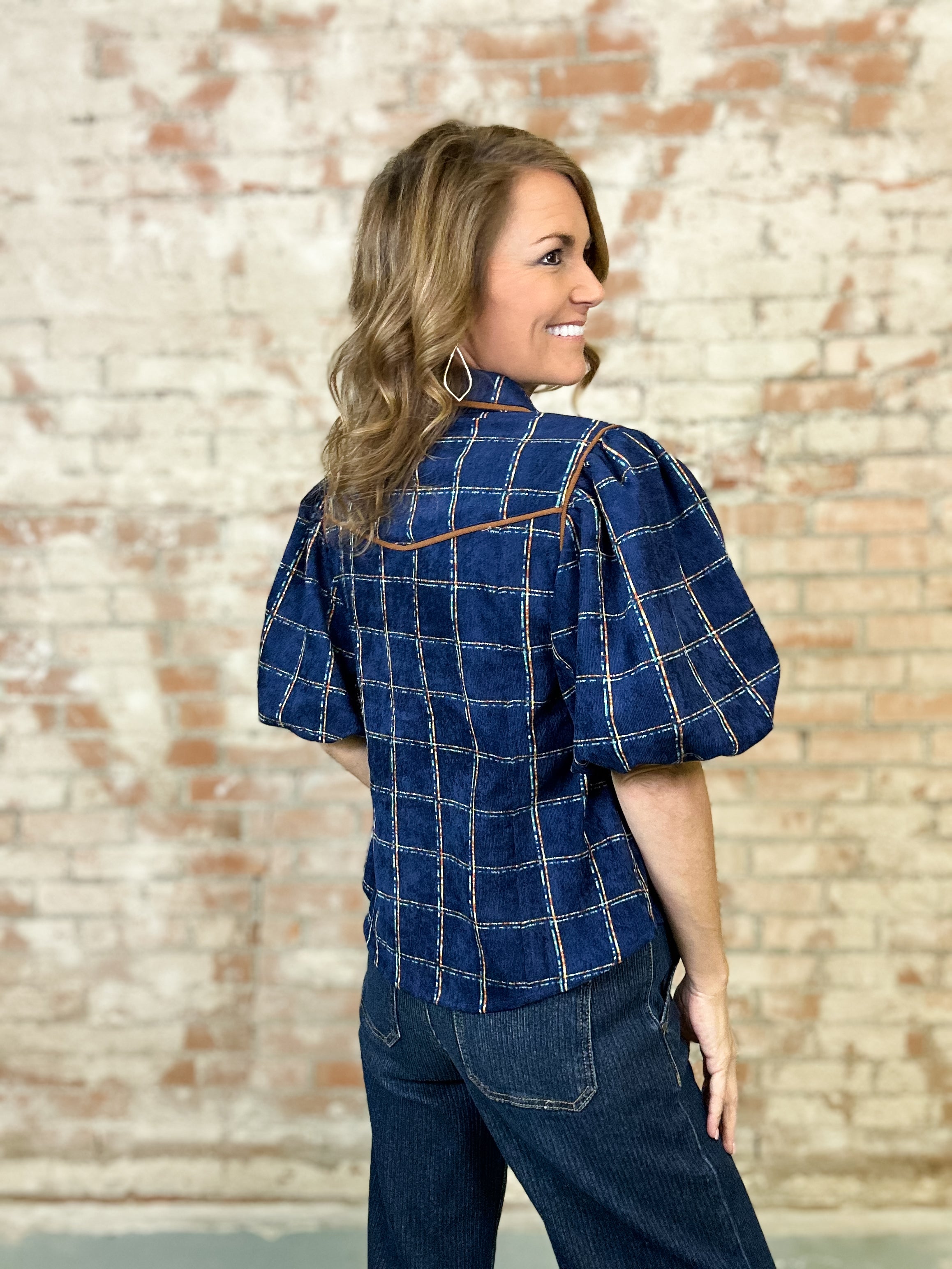 THML Julissa Plaid Top