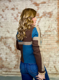 THML Gretchen Coloblock Cardigan