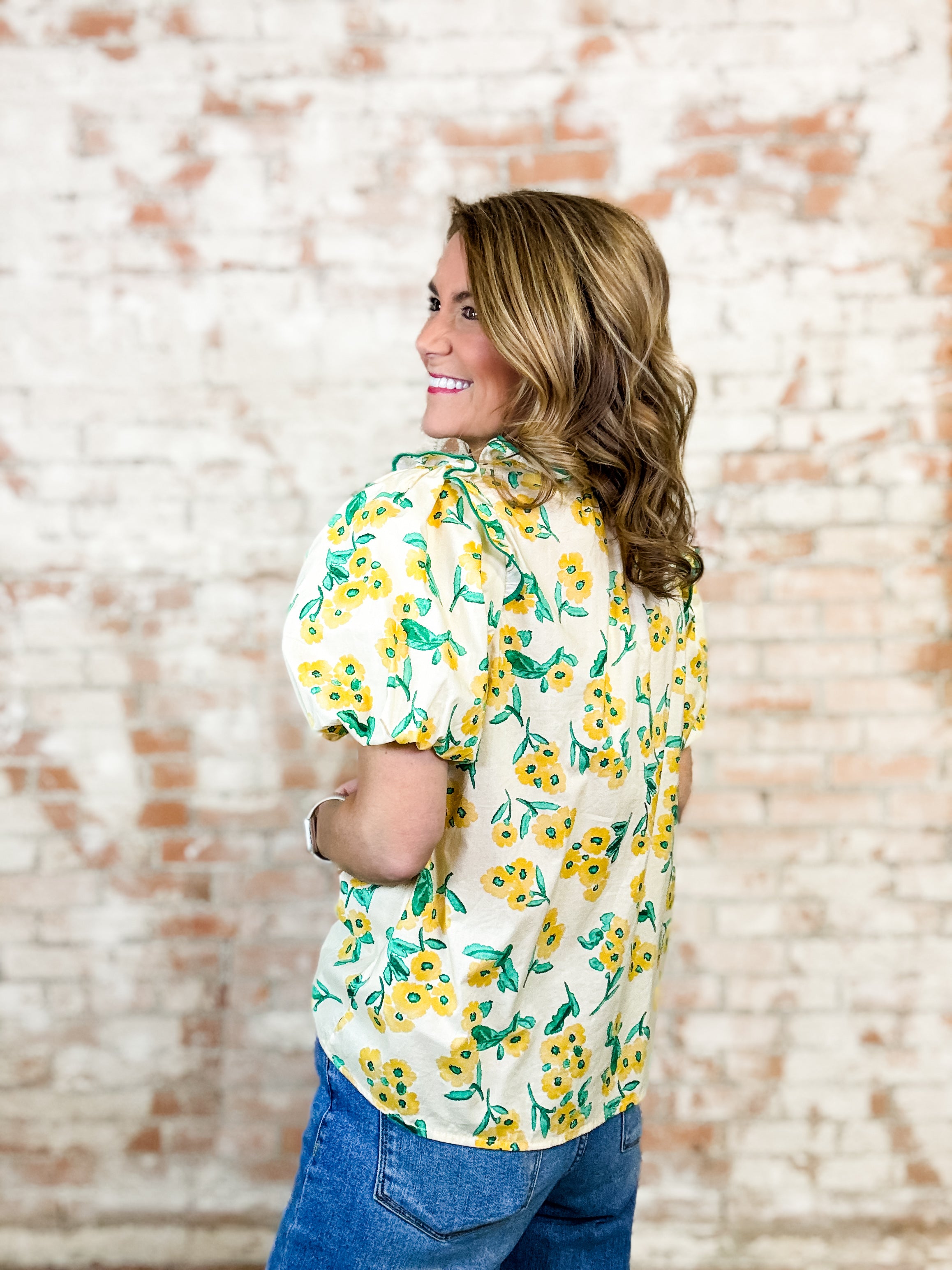 Terra Floral Print Top