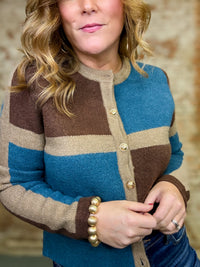 THML Gretchen Coloblock Cardigan