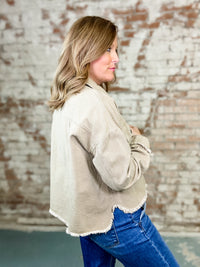 Beverly Taupe Denim Jacket