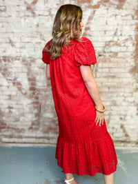 Estelle Eyelet Midi Dress
