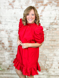 Red Roosevelt Party Dress