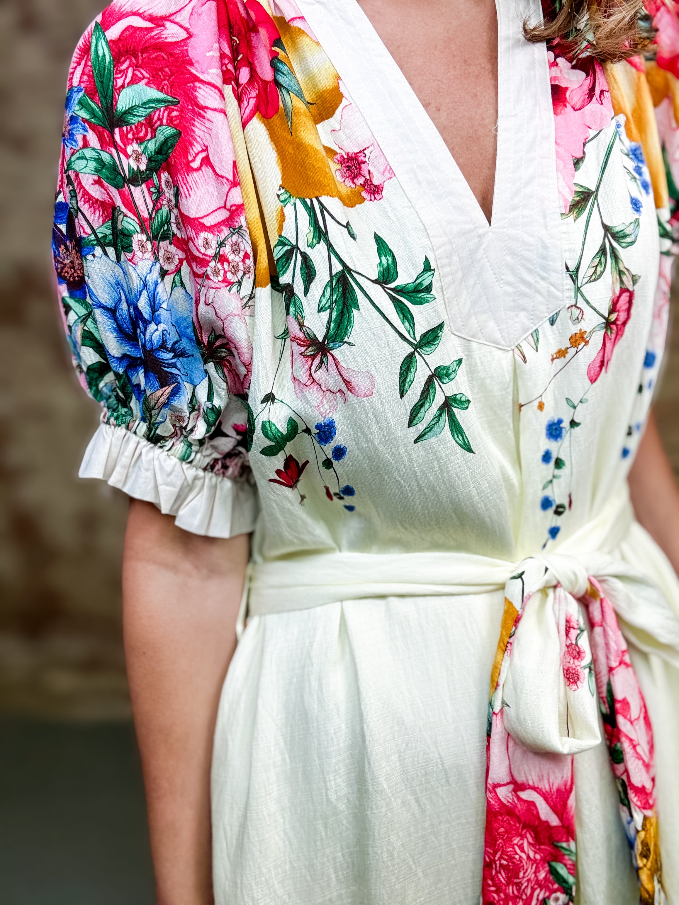 Kerry Floral Border Dress