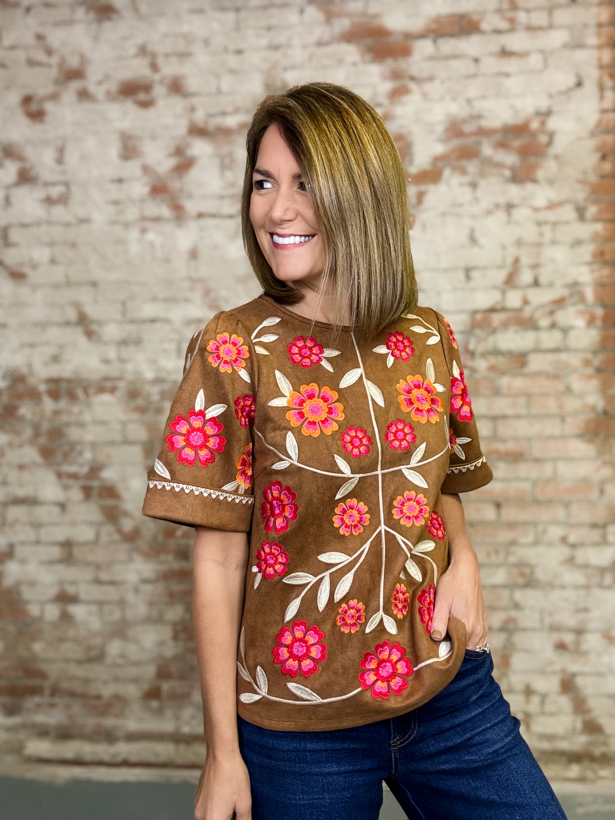 THML Dawson Embroidered Top