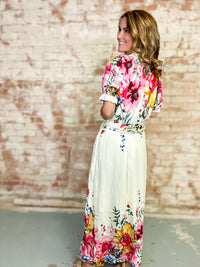 Kerry Floral Border Dress