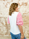 Debby Embroidered Sleeve Top