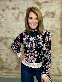 THML Elissa Floral Sweater