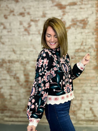 THML Elissa Floral Sweater
