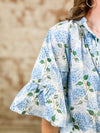 Natalie Embroidered Floral Print Top